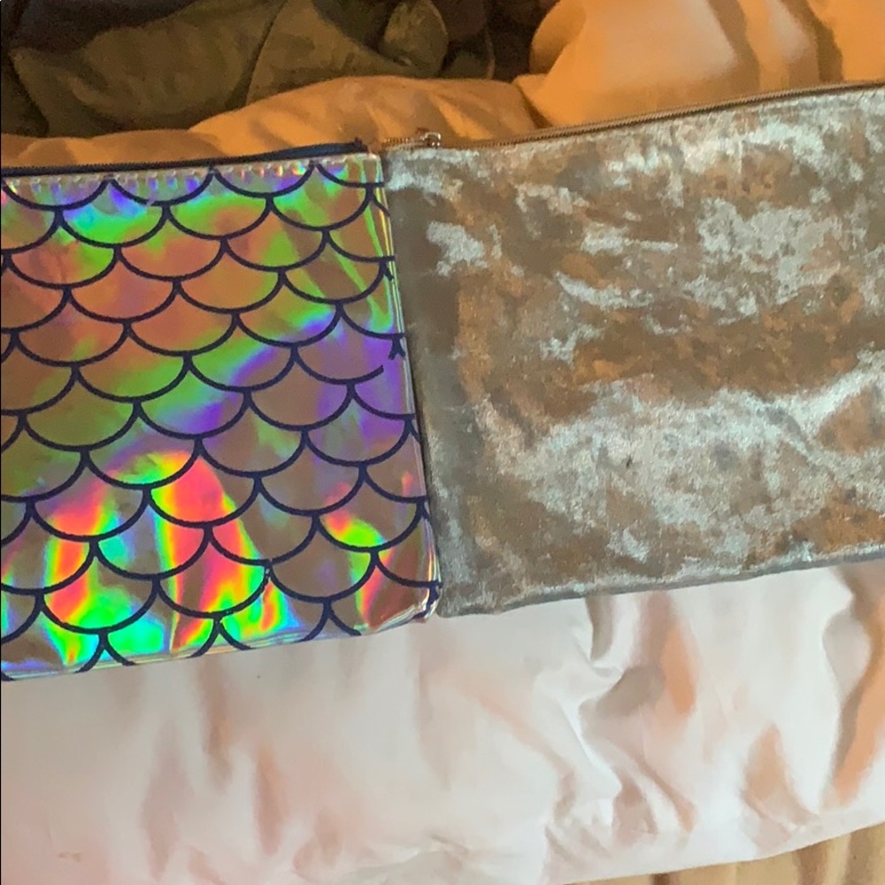 Two random makeup bags